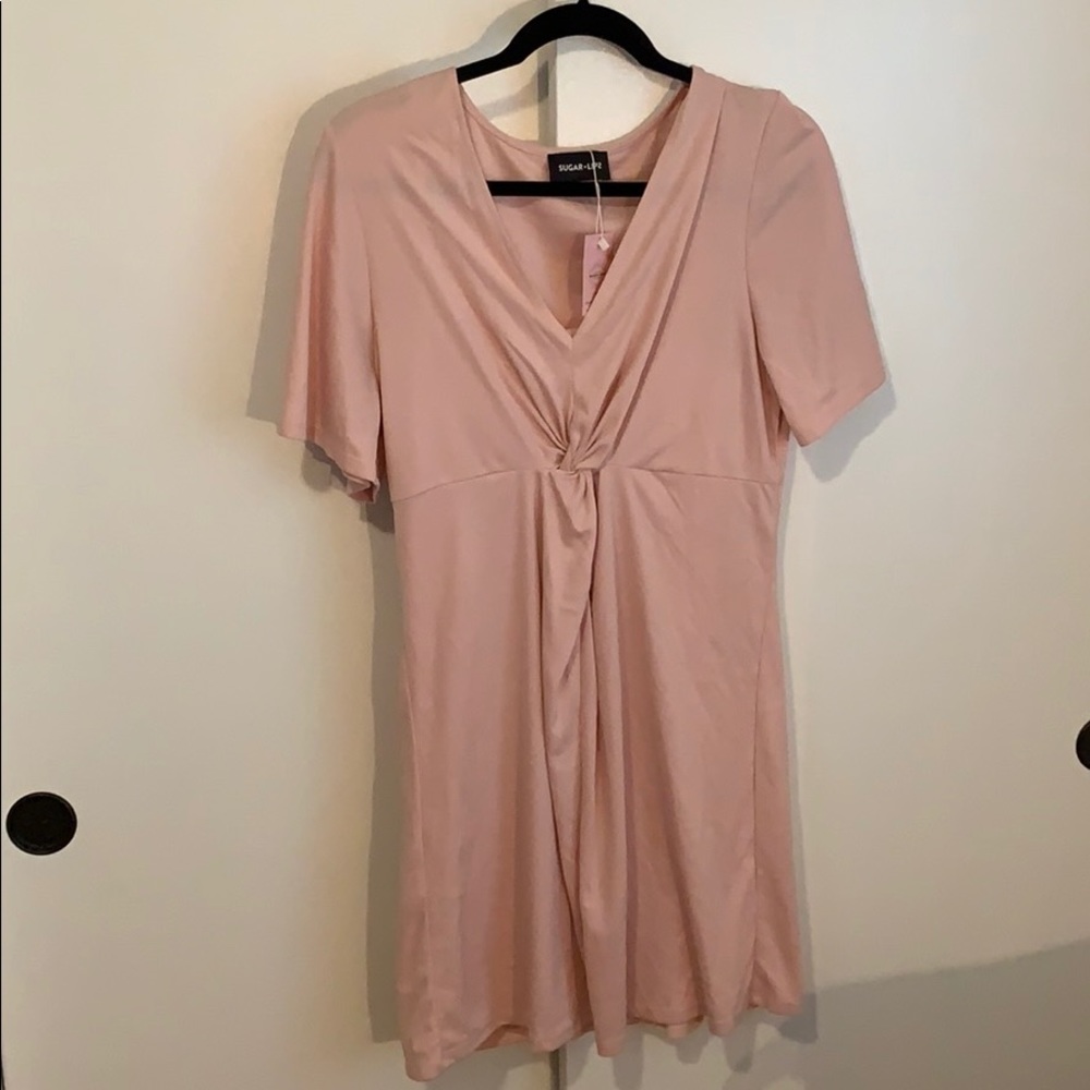 NWT Sugar Lips Dress in Blush Pink